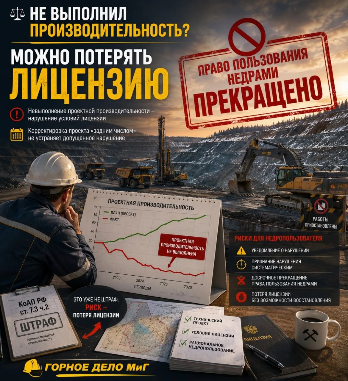 Не выполняете проектную производительность? Можно лишиться лицензии